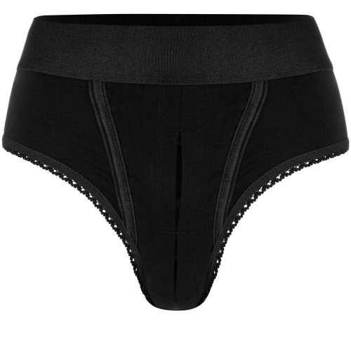 High Cut Panty Harness - Black | M