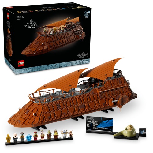 LEGO Star Wars Jabba’s Sail Barge UCS Building Set for Adults, Return of The Jedi Model Kit with 11 Characters Incl. a Princess Leia Minifigure, Plus Jabba The Hutt and R2-D2 Droid Figures 75397