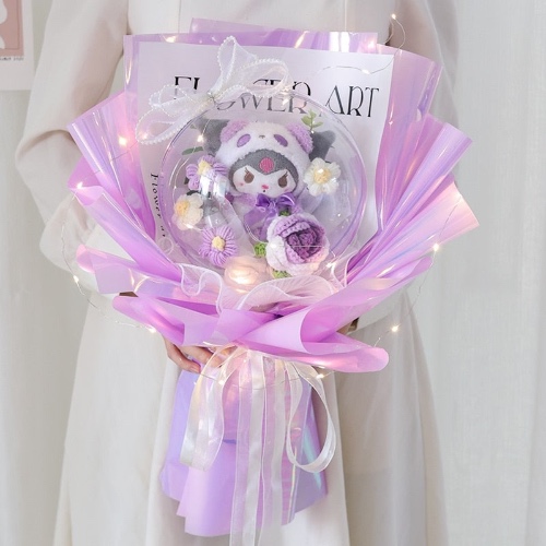 Luxury Floral Kawaii Plush Bouquets - Kuromi