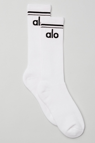 Unisex Throwback Sock - White/Black | White/Black / M