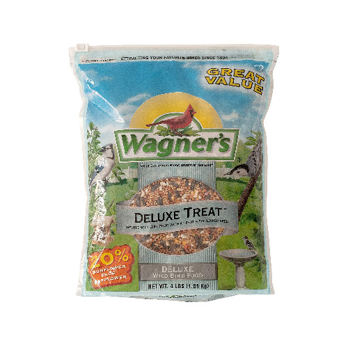 Wagner's 62067 Deluxe Treat Blend Wild Bird Food, 4-Pound Bag - 