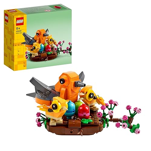 LEGO Bird’s Nest Building Toy Kit, Seasonal Display for a Table or Shelf, Fun Build for Kids Ages 9 and Up, 40639 - Multicolor