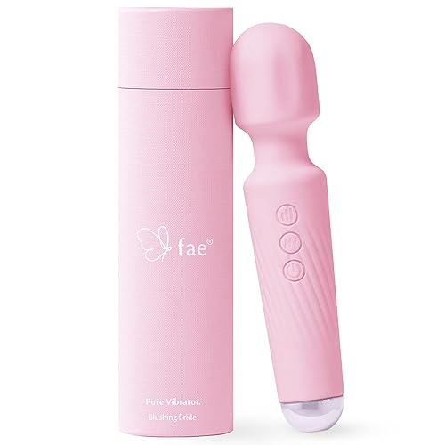 Fae Vibrator für Frauen - Kompakt & Leises Massagegerät und Wiederaufladbar - Sexspielzeug, sex spielzeug für die frau - Magic Wand mit 160 Vibrationskombinationen - Pure Serie, Blushing Bride - Blushing Bride