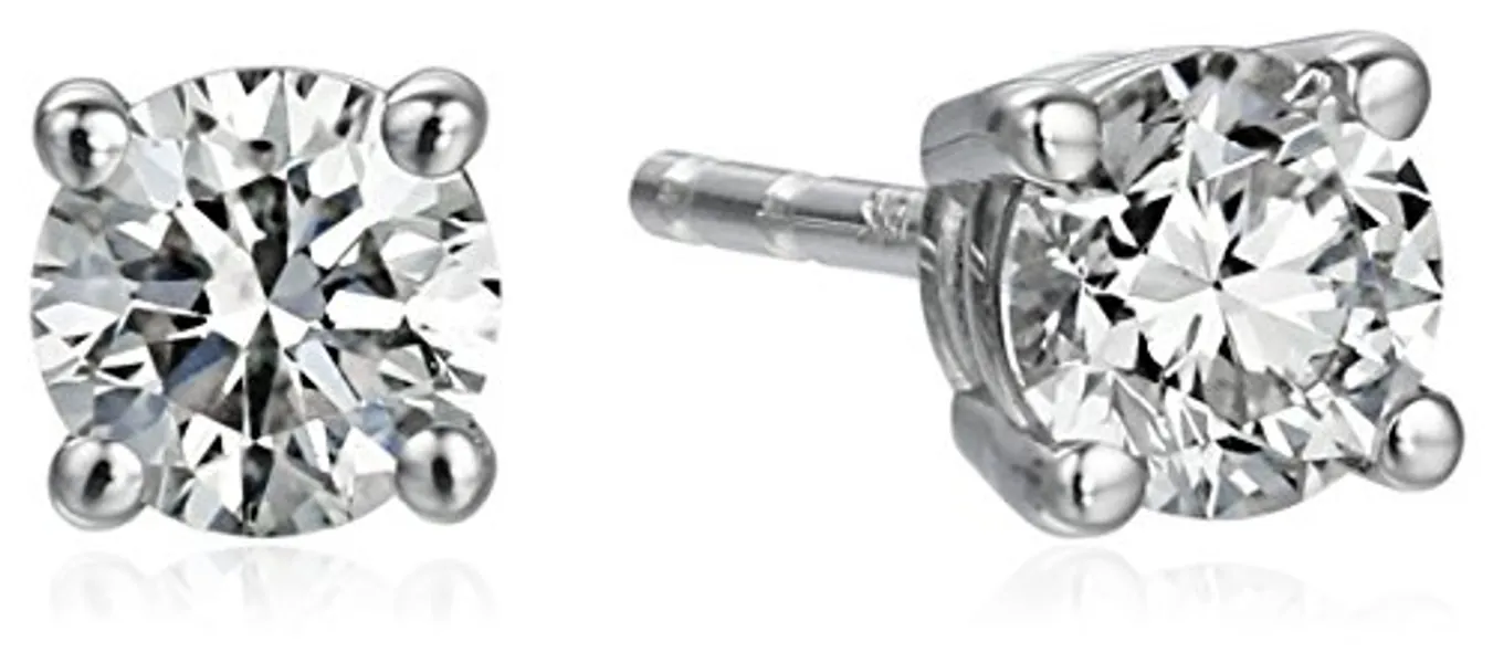 Amazon Essentials IGI-Certified 18k Gold Diamond Studs, (previously Amazon Collection)