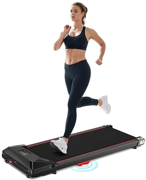 Sperax Walking pad Treadmill, Under Desk Treadmill, Walking Treadmills for Home/Office Small,Silicone Cushion