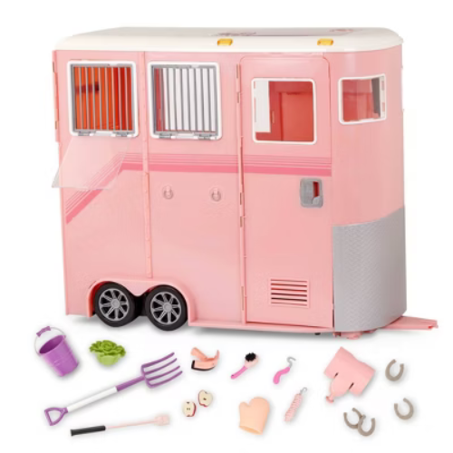 Our Generation Mane to Travel Horse Trailer Accessory Set for 18'' Dolls