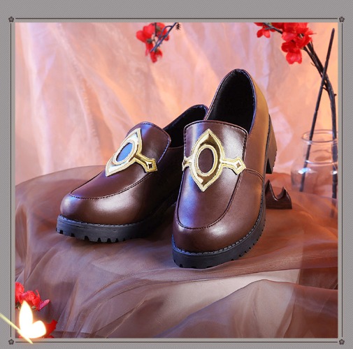 【Ready For Ship】【Size S-XXL】DokiDoki-SR Game Genshin Impact Hutao Cosplay Costume Hu Tao Costume Halloween | Shoes Only-L( EU 38-39)