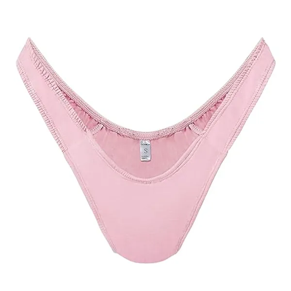 QOYDOY Thong Tucking Gaff Panties For Crossdressers Transgender Individuals Cotton Breathable Hidden Gaff Shaping Brief - L - Pink