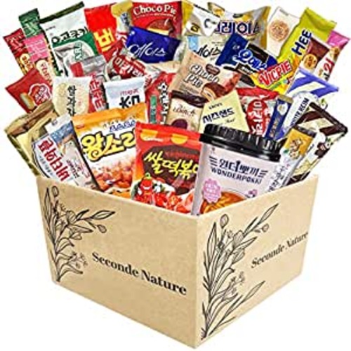 Easter Journey of Asia Korean Snack Box 36 Count Care Package Individually Wrapped Essentials Packs of Candy, Snacks, Chips, Cookies, Treats for Friends, Family, Kids, Children, Teens, College Students, Adult, Senior, and Military by Seconde Nature