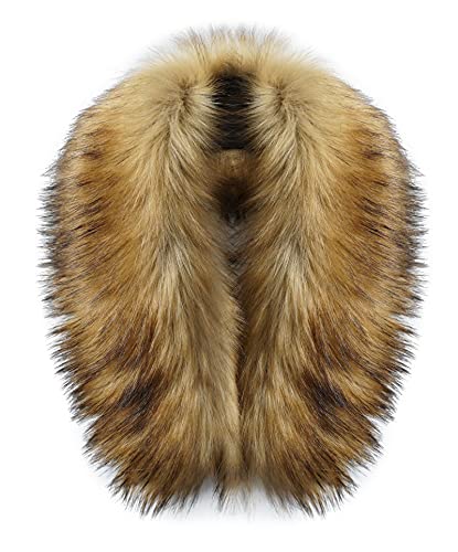 Best Deal for MAGIMODAC Faux Fur Collar detachable Hood Trim