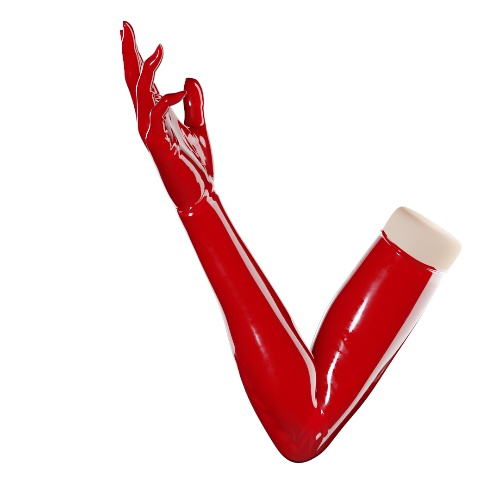 Lava Red Gloves (Opera Length) | Small / 0.4mm