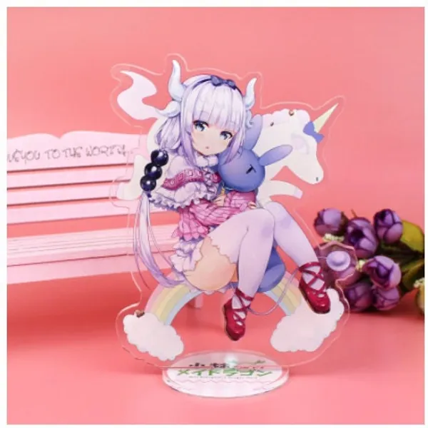 Miss Kobayashi's Dragon Maid Anime Acrylic Figure Model Toy Kawaii Kanna Toru Action Figures Decoration Anime Lovers Xmas Gifts
