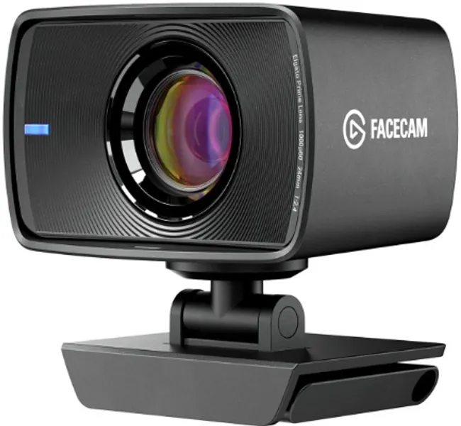 Elgato Facecam - 1080p60 Full HD Webcam for Video Conferencing, Gaming, Streaming, Sony Sensor, Fixed-Focus Glass Lens, Optimised for Indoor Lighting, Onboard Memory, works with Zoom, Teams, PC/Mac