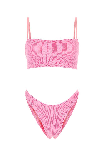 Fluo pink stretch nylon Gigi bikini - OS