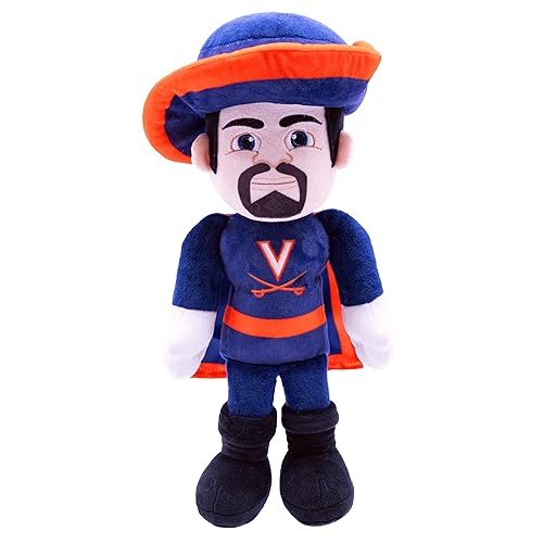 Plushible 14" University of Virginia Cavman Mascot Plush Figure - College Football Ragdoll - Sports Mascot Figure - Soft Plush Material - Surface Washable - Baby Doll - All Ages - Rag Dolls Toddlers