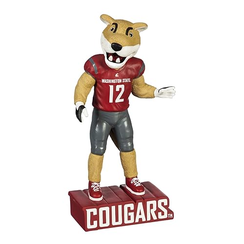 Team Sports America NCAA Washington State University Fun Colorful Mascot Statue 12 Inches Tall