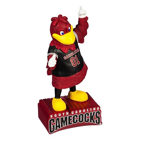 Team Sports America NCAA University of South Carolina Fun Colorful Mascot Statue 12 Inches Tall