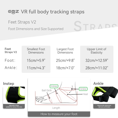 EOZ VR Straps | Feet V2 ( L&R )