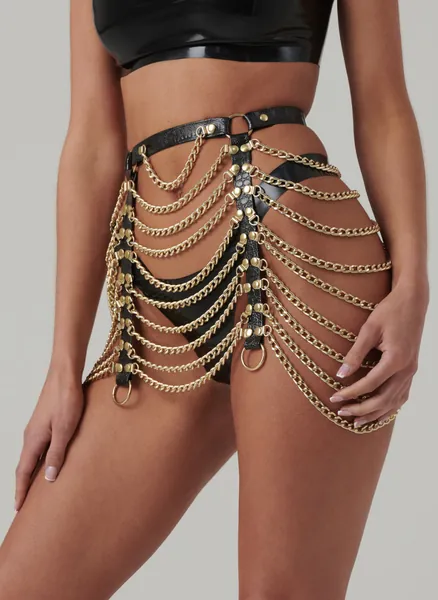 Naomi Chain Skirt | XS-S / Gold