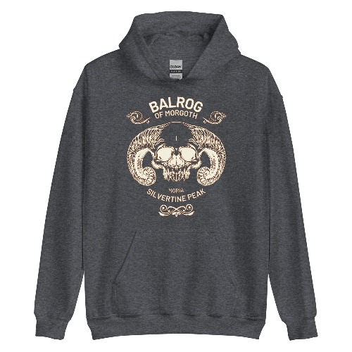 Balrog Hoodie (Unisex) - Dark Heather / 2XL