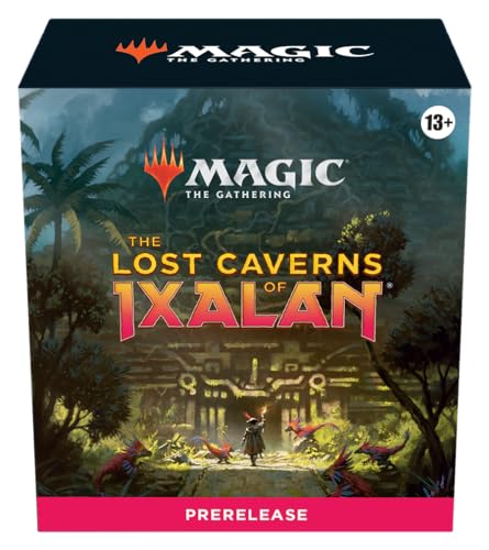 MAGIC THE GATHERING: Lost Caverns of IXALAN PRELEASE Pack - 6 Draft Packs, Promos, Dice