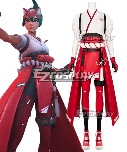 Overwatch 2 OW2 Kiriko Pattern Fabric Editon Cosplay Costume
