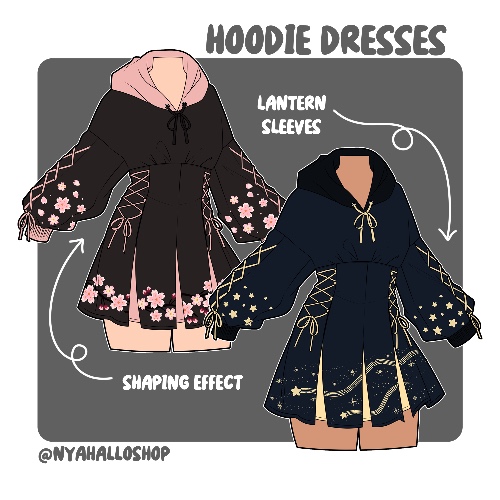 [PRE-SAMPLE PRE-ORDER] Hoodie dresses | Sakura / S