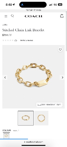 Coach bracelet 