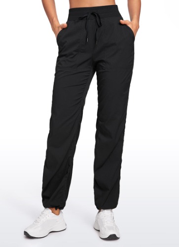 Lightweight Workout Straight Leg Pocket Pants 30" | Black / M