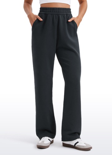 SoftAura High Waist Wide Leg Sweatpants 31'' | Black / M