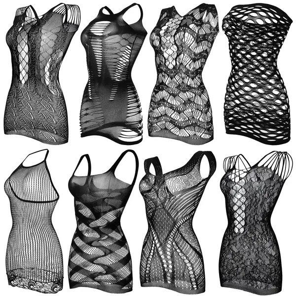 Geyoga 8 Pieces Fishnet Dress for Women Lingerie for Women Fishnet Dress Women Lingerie Fishnet for Women Favor