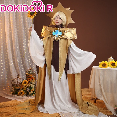 【Ready For Ship】【Size S-3XL 】DokiDoki-R Game Cookie Run: Kingdom Cosplay Vanilla Cookies Costume | S