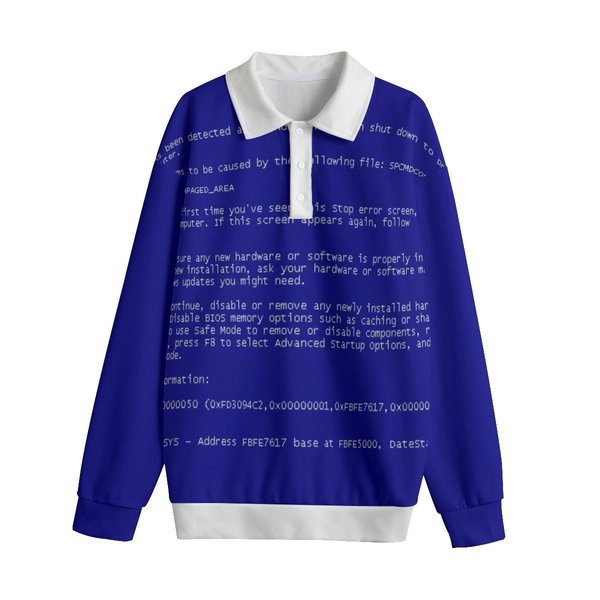 System Crash Error Sweater