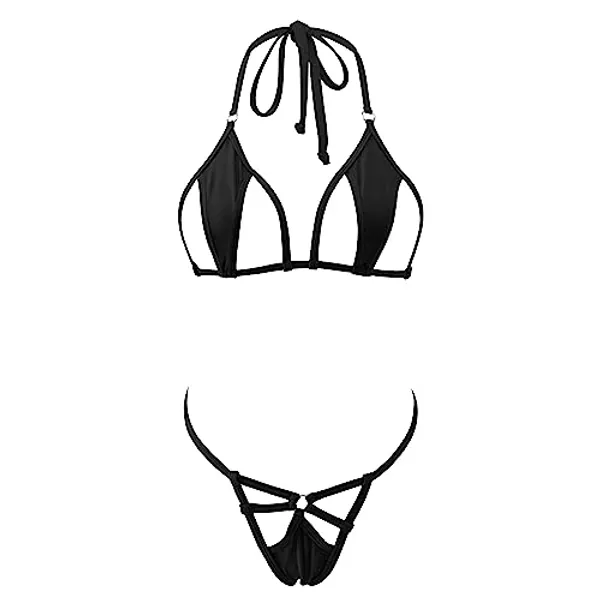 SHERRYLO Micro Bikini Extreme Exotic Bathing Suit G String Thong Bottom Sexy Slutty Mini Bikinis Two Piece Swimsuit for Women