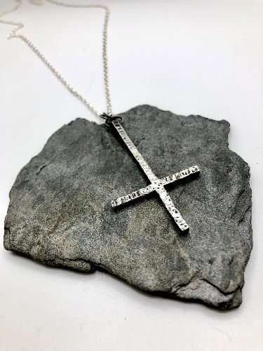 Chunky Tor Cross Pendant — Primitive Rising Jewellery