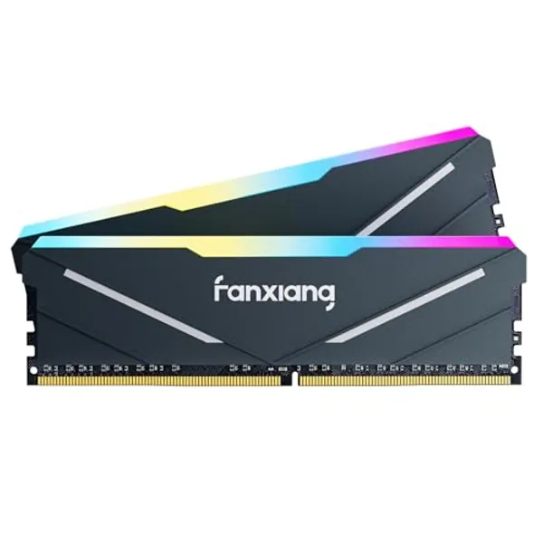 Fanxiang RGB DDR4 RAM 32GB (2x16GB) 3200MHz CL16, Intel XMP 2.0 & AMD Compatible, Memoria RAM Sticks, Computer Memory, Perfect for Video Editors, 3D Designers, and Gaming Enthusiasts