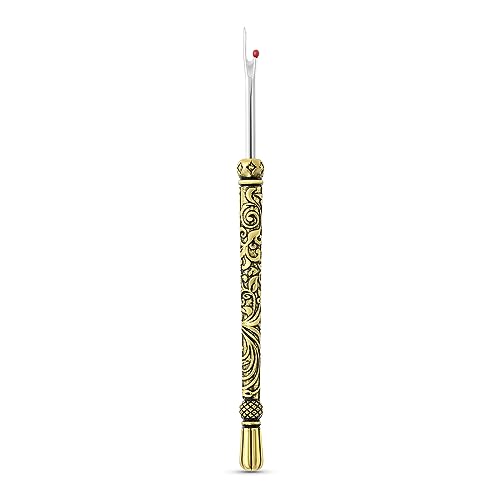 Seam Ripper Thread Remover Tool, Vintage European Handy Ergonomic Stitch Rippers Tool for Sewing Crafting Embroidery Removing Threads - A-Gold