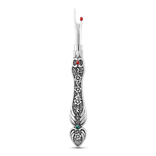 Seam Ripper Thread Remover Tool, Vintage European Handy Ergonomic Stitch Rippers Tool for Sewing Crafting Embroidery Removing Threads - B-Silver