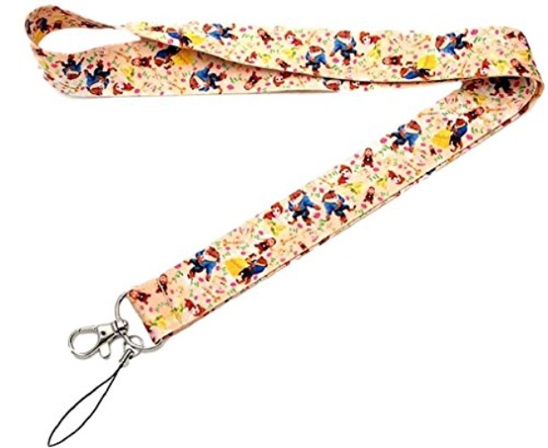Monond PDTXCLS Beauty and the Beast id Holder LANYARD Keychain