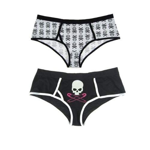 Set of 2 Skull panties - Skulls / XL / 2pcs