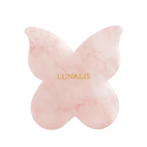 Rose Quartz Butterfly Gua Sha