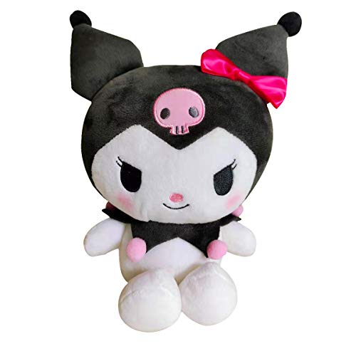 10"/26cm Sanrio Kuromi Plush Doll Lovely Cartoon Kawaii Soft Stuffed Figure Toy 20CM for Children Girls Fans