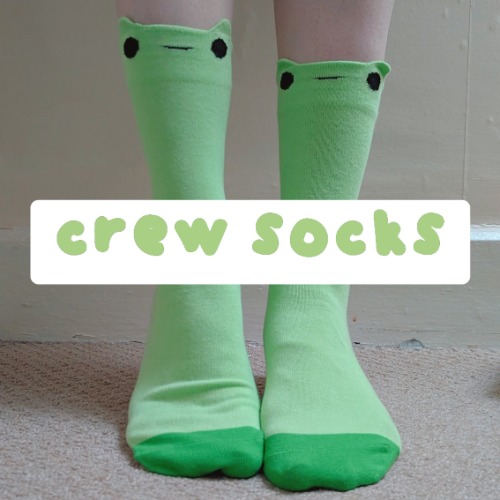 Pingki Penguin Kawaii Frog Crew Socks