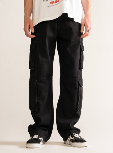 Tuning Cargo Jeans, Negro