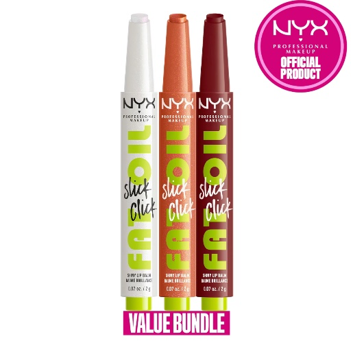 NYX Professional Makeup Fat Oil Slick Click Lip Balm, 2g or Fat Oil   Slick Click Duo, Choose Your Shade