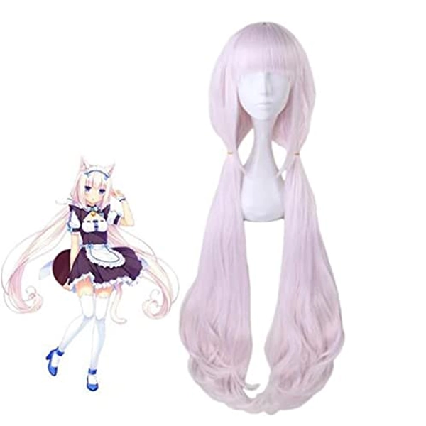Anime Nekopara Vanilla Cosplay Perücke Halloween Party Perücken für Frauen und Mädchen