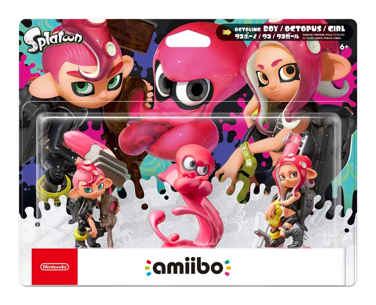 Nintendo Splatoon Series - Octoling Amiibo 3-pack - Switch - Original Version