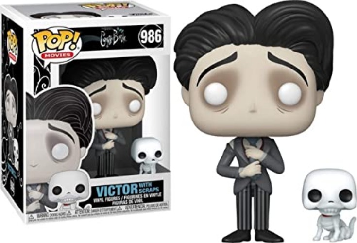 Funko Pop! & Buddy: Corpse Bride - Victor with Scraps, Multicolor, 3.75 inches (49045) - 9cm - Multicolor