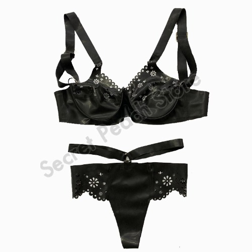  Latex Lace Lingerie Sets