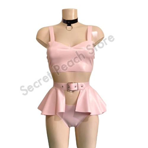 Latex Pink Lingerie 